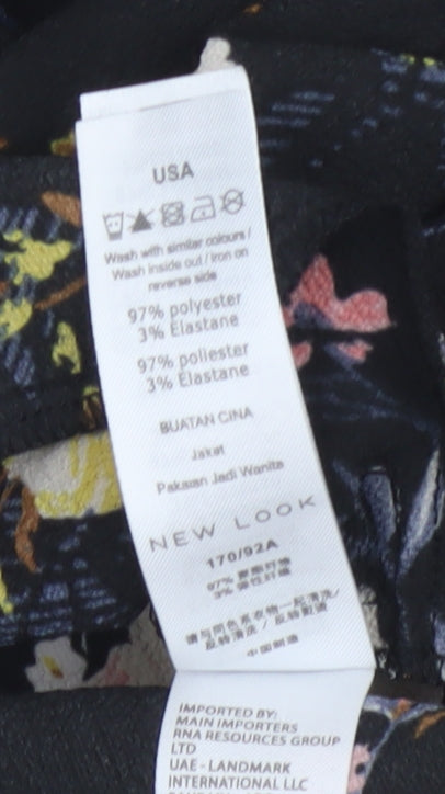 New Look Women’s Multicoloured Floral Bomber Jacket Size 12