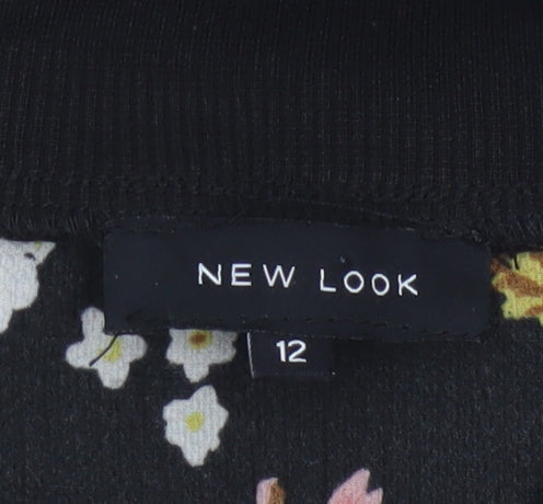 New Look Women’s Multicoloured Floral Bomber Jacket Size 12
