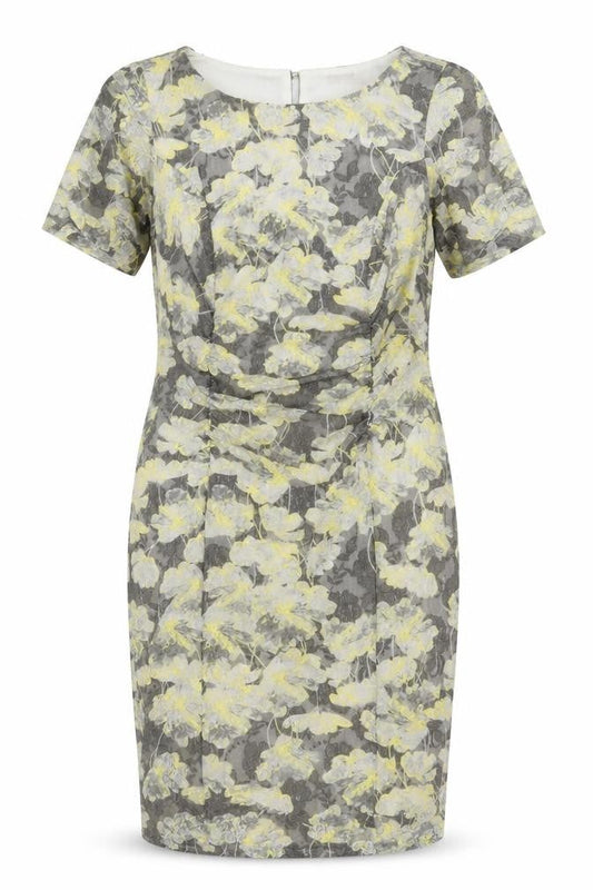 Marks and Spencer Women Grey Floral Lace Sheath Dress Size 14