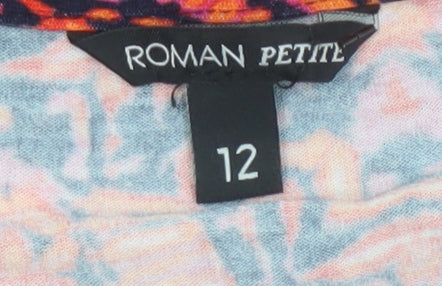 Roman Petite Women's Multicoloured Size 12 Jersey Wrap Dress
