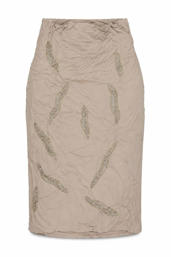 Great Plains Women’s Beige Beaded Sheath Dress Size L