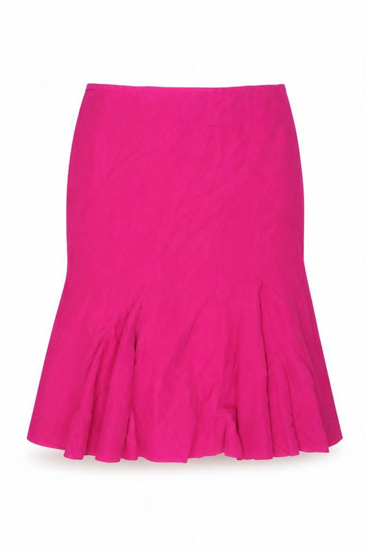 Country Casuals Women Pink Trumpet Knee Length Skirt Size 16 Lyocell Blend