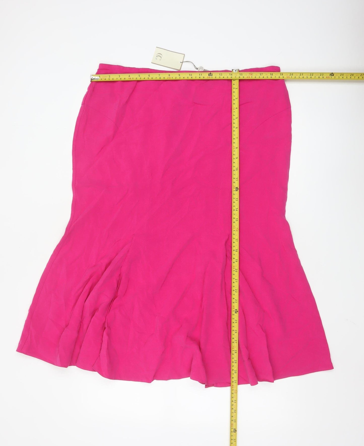 CC Women Pink Trumpet Knee Length Skirt Size 16 Lyocell Blend