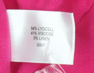 CC Women Pink Trumpet Knee Length Skirt Size 16 Lyocell Blend