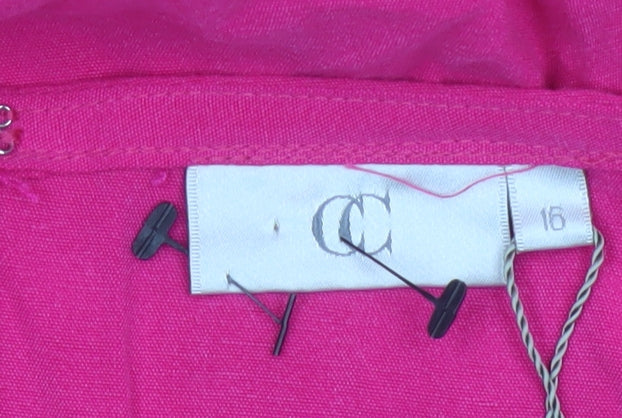 CC Women Pink Trumpet Knee Length Skirt Size 16 Lyocell Blend