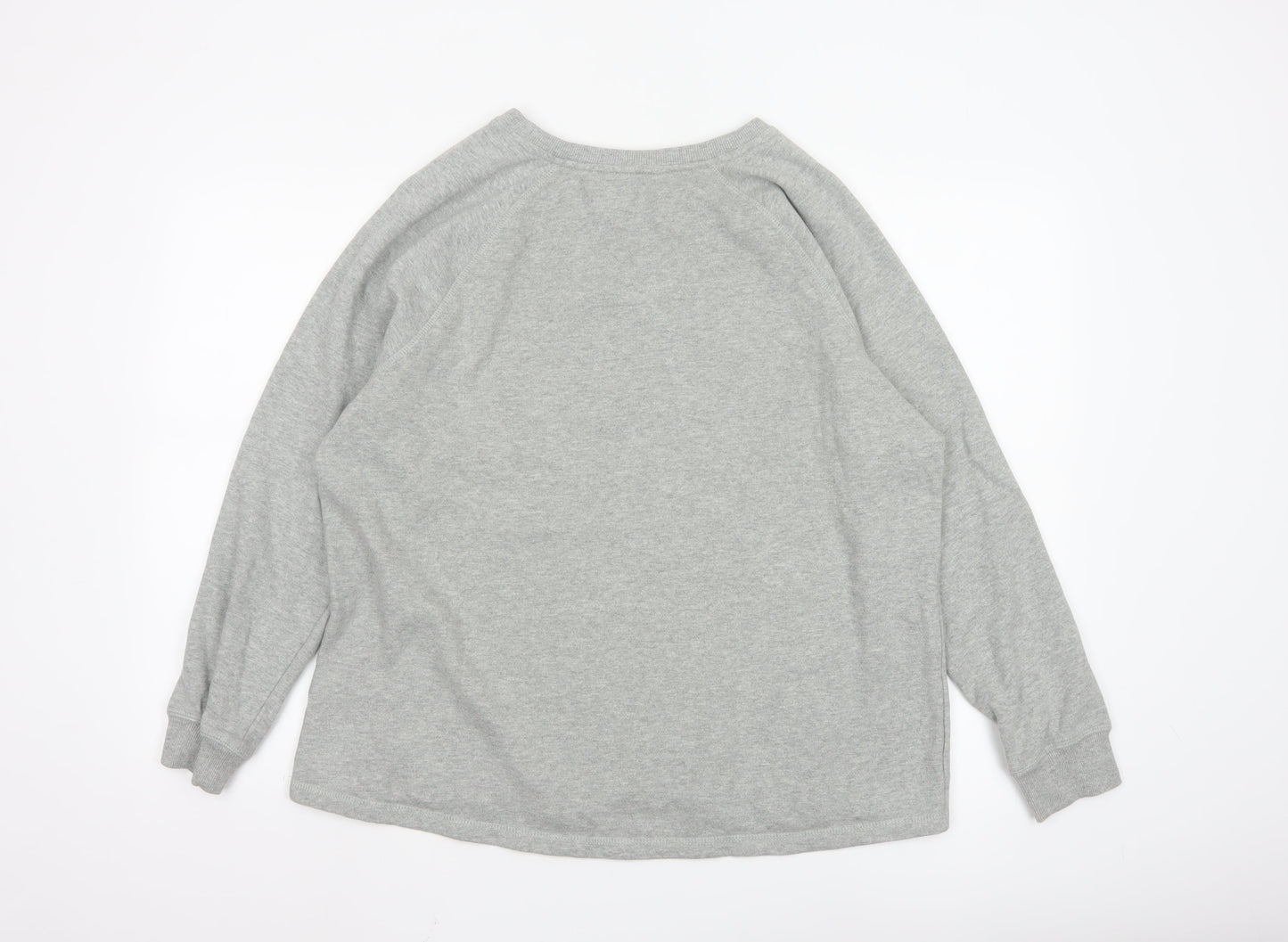 Next Women Grey Sequin Reindeer Pullover Sweatshirt Size 18