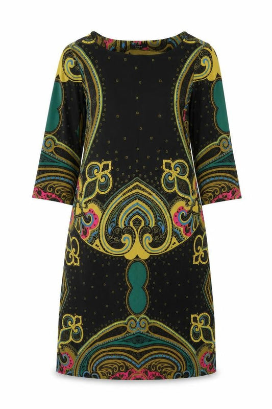 Linea Women’s Multicoloured Paisley Shift Dress Size 12