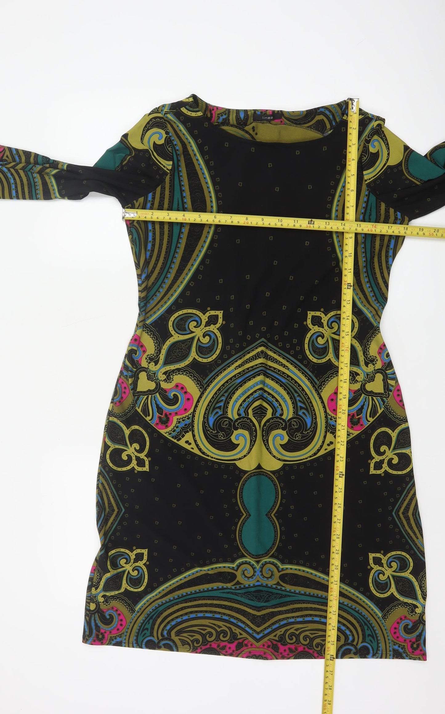 Linea Women’s Multicoloured Paisley Shift Dress Size 12