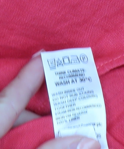 Marks and Spencer Women’s Pink Linen Tunic Blouse Size 22