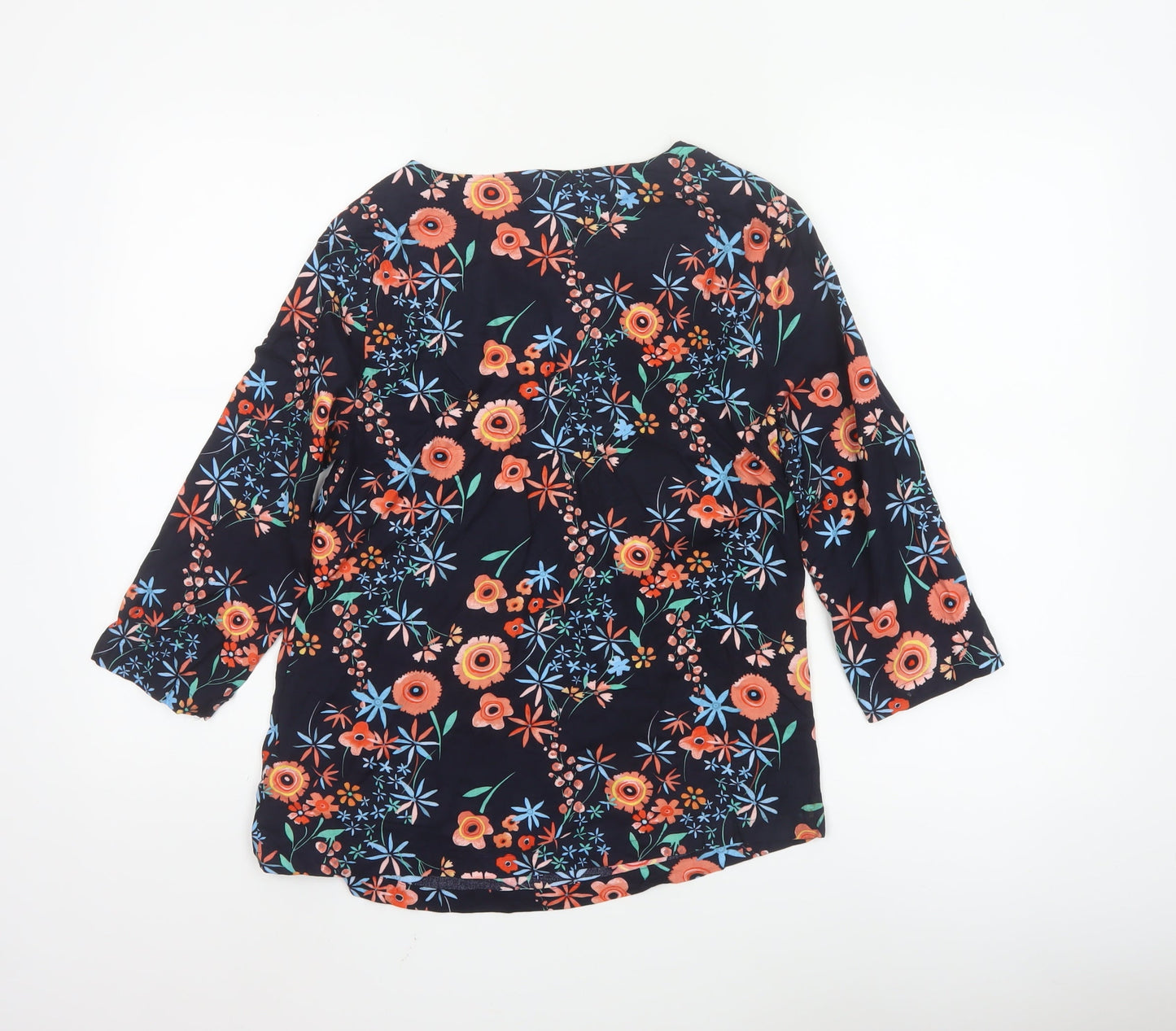 Marks and Spencer Womens Multicoloured Floral Viscose Tunic Blouse Size 8