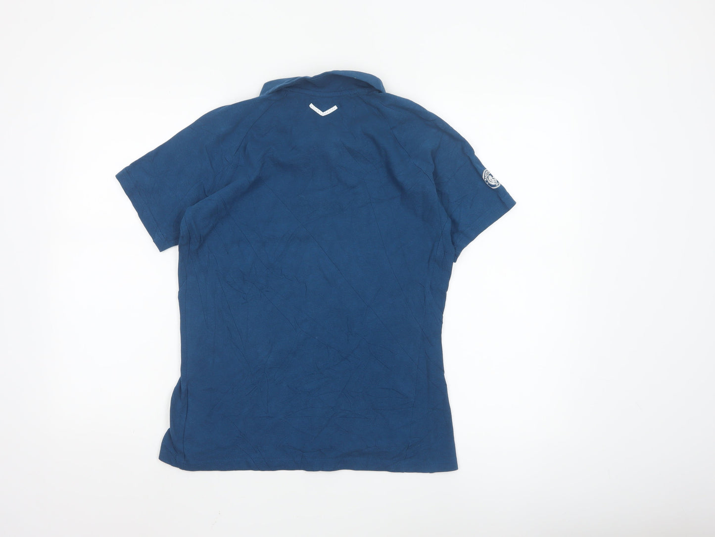 Puma Women Blue Man City Polo Shirt M Short Sleeve