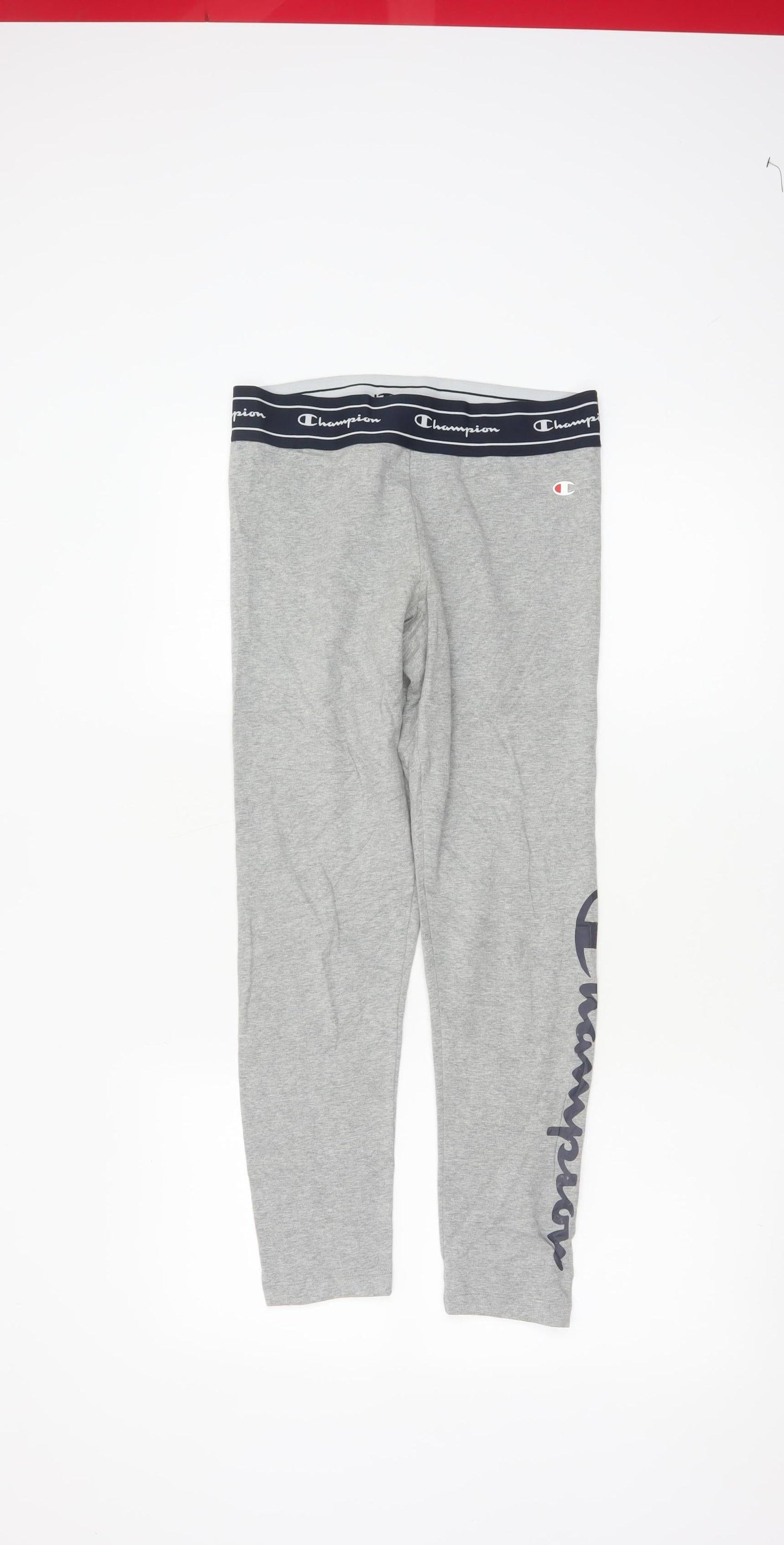 Champion Women’s Grey Small Logo Elastic Waist Leggings