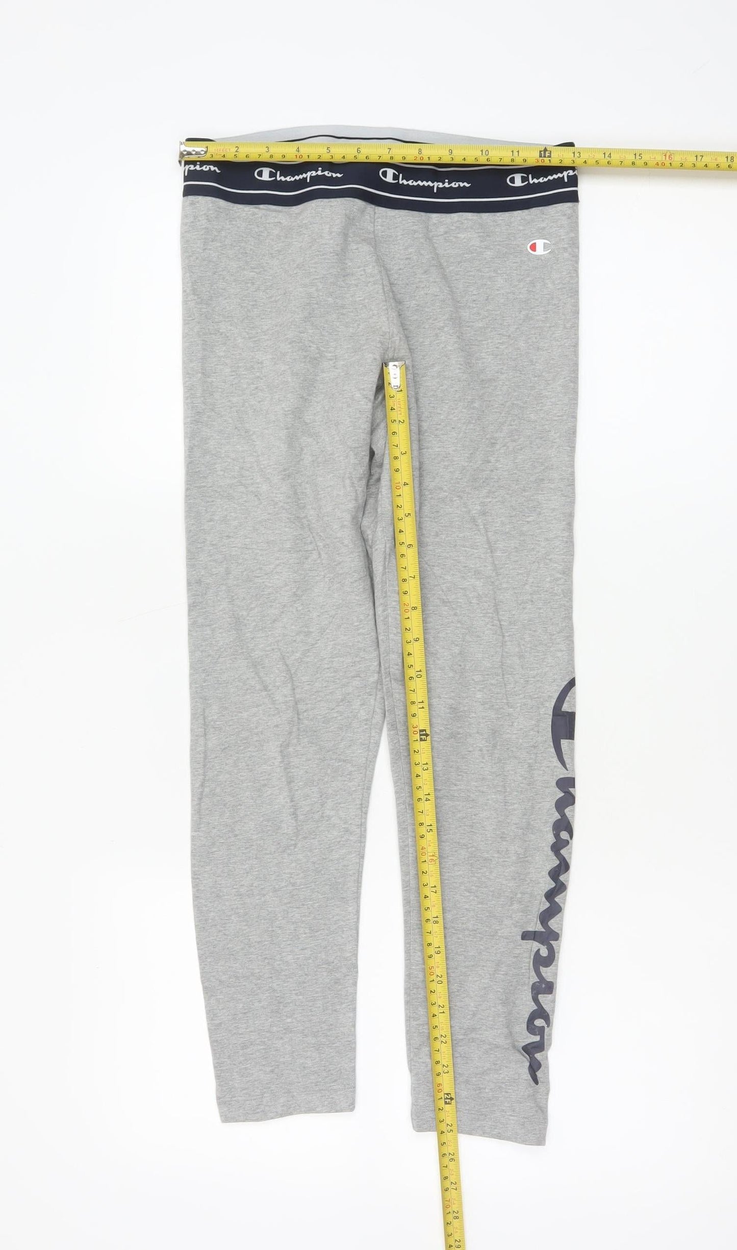 Champion Women’s Grey Small Logo Elastic Waist Leggings