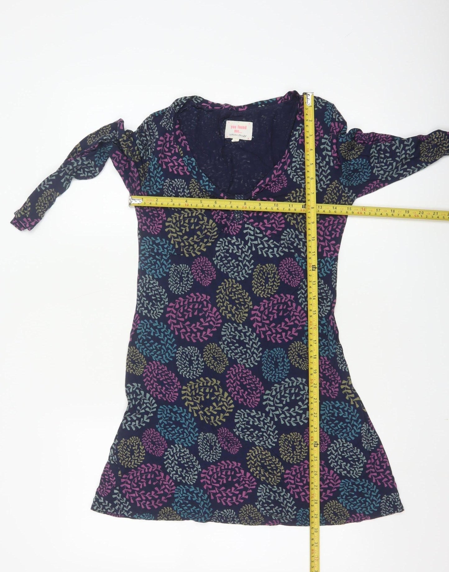 White Stuff Women's Multicoloured Floral Tunic Top Size 10 Viscose Blend