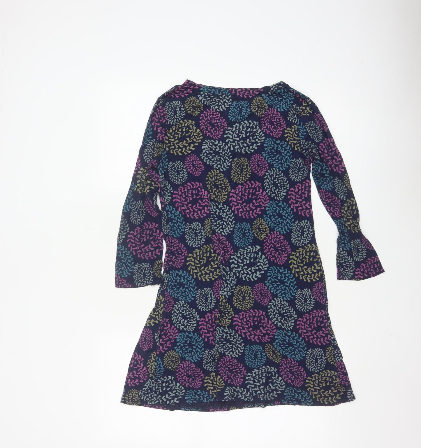 White Stuff Women's Multicoloured Floral Tunic Top Size 10 Viscose Blend
