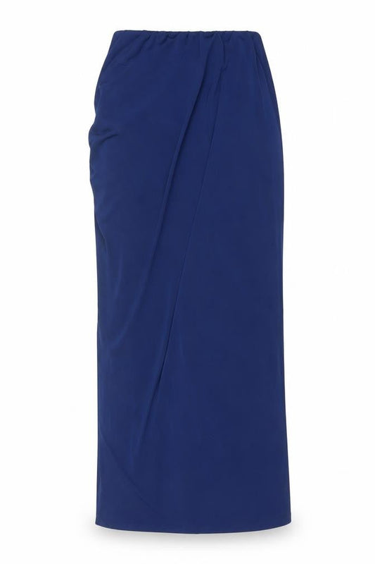 Pull & Bear Women's Blue Midi Stretch Pencil Skirt Size M