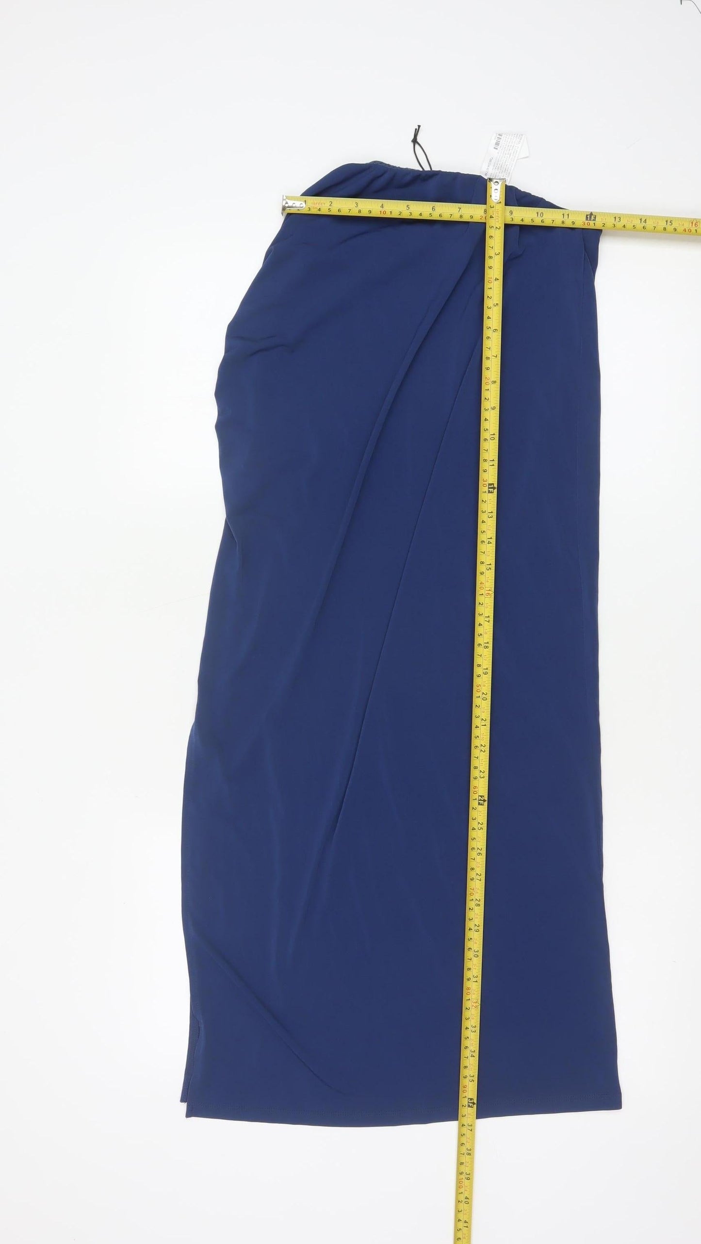 Pull & Bear Women's Blue Midi Stretch Pencil Skirt Size M