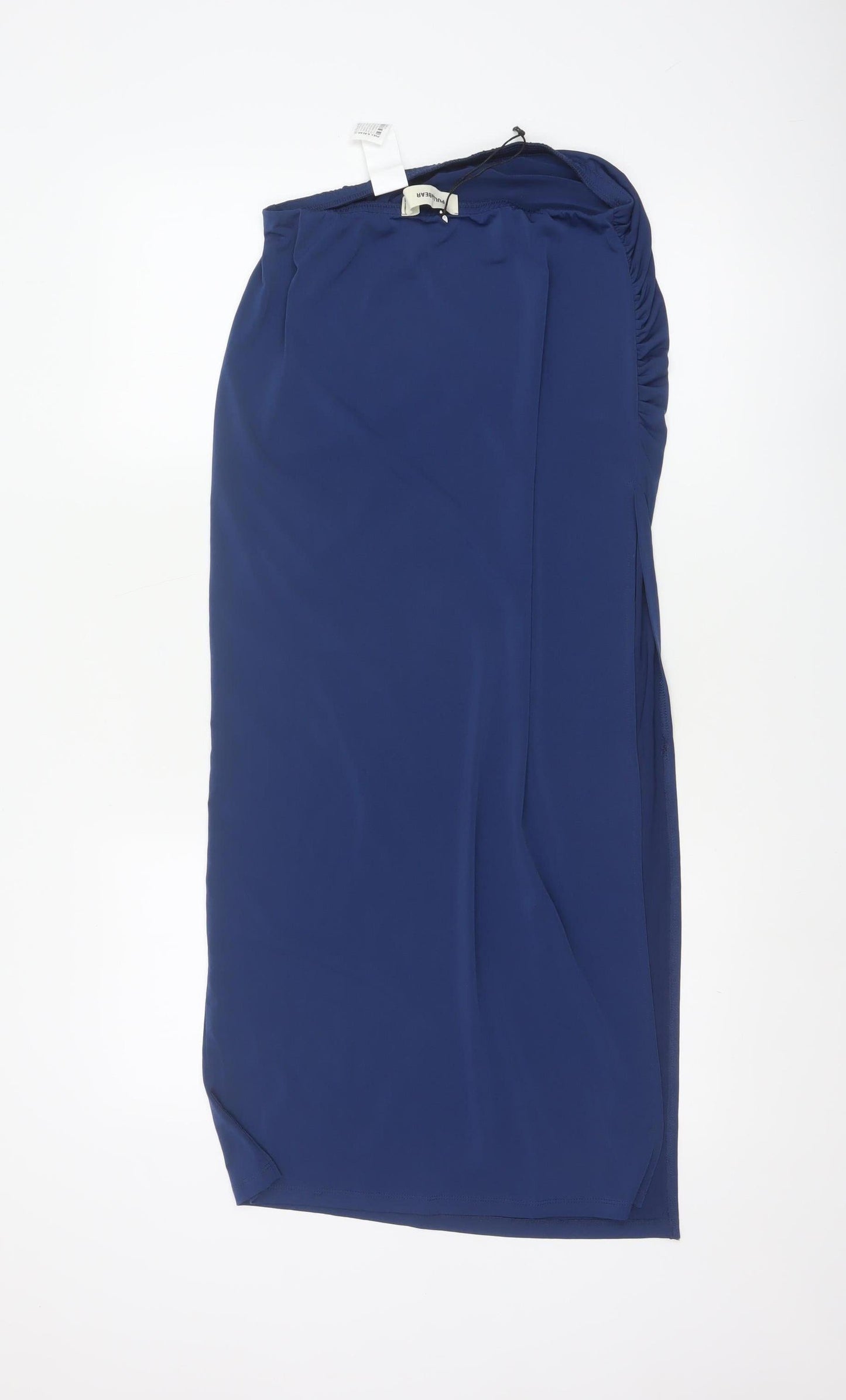 Pull & Bear Women's Blue Midi Stretch Pencil Skirt Size M