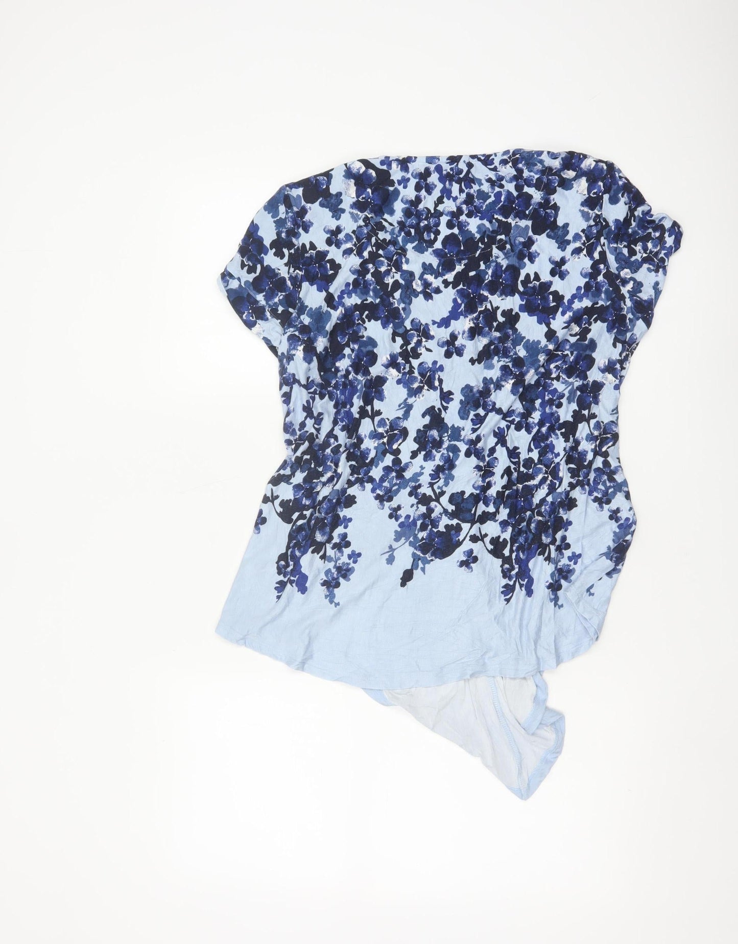 RJR.John Rocha Womens Blue Floral Tunic Blouse Size 12