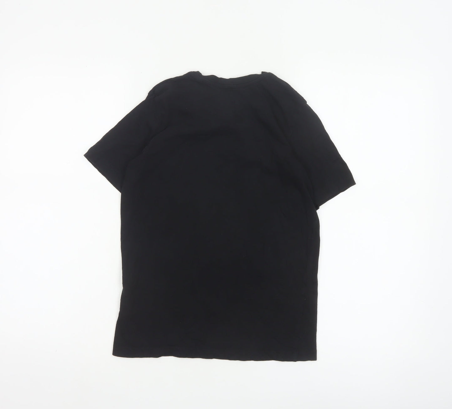 Jack & Jones Boys Black 12 Years Logo Cotton Short Sleeve T-Shirt