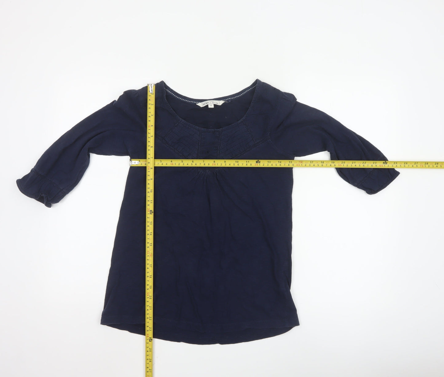 Fat Face Women's Blue Cotton Tunic Blouse Size 8