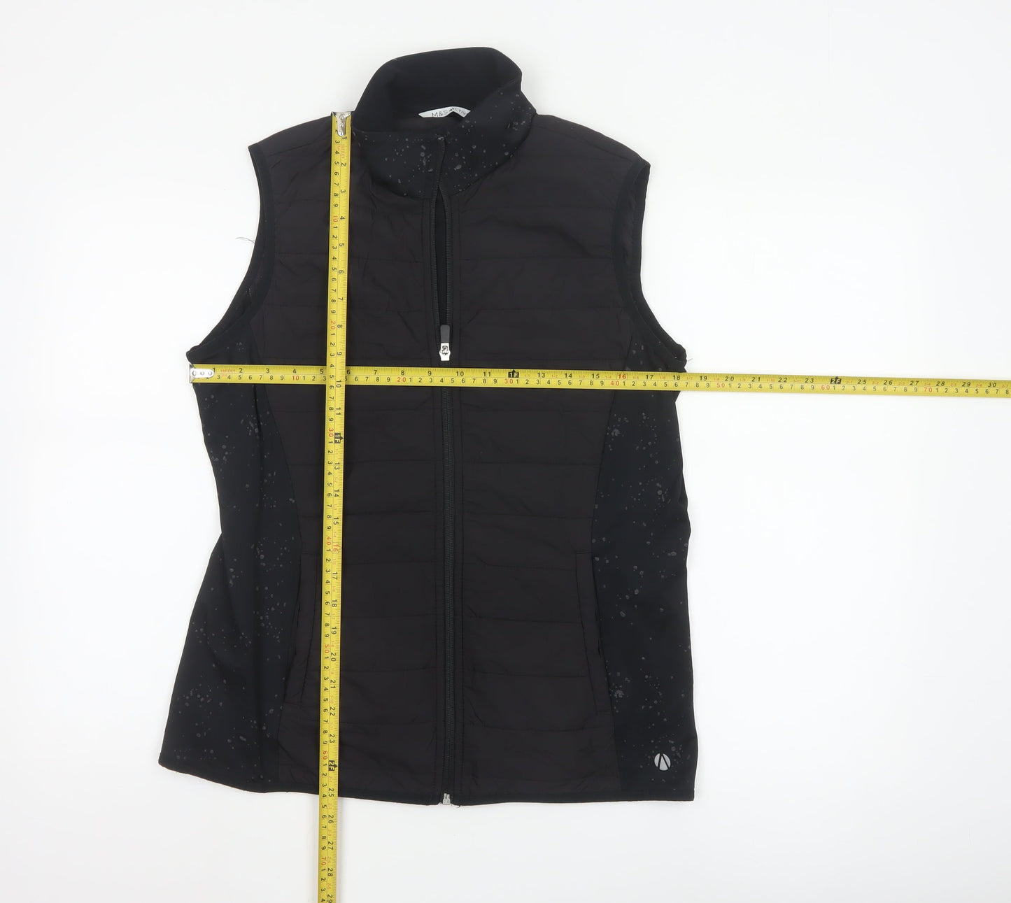 Marks and Spencer Womens Black Size 14 Quilted Bodywarmer