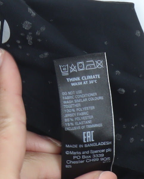 Marks and Spencer Womens Black Size 14 Quilted Bodywarmer