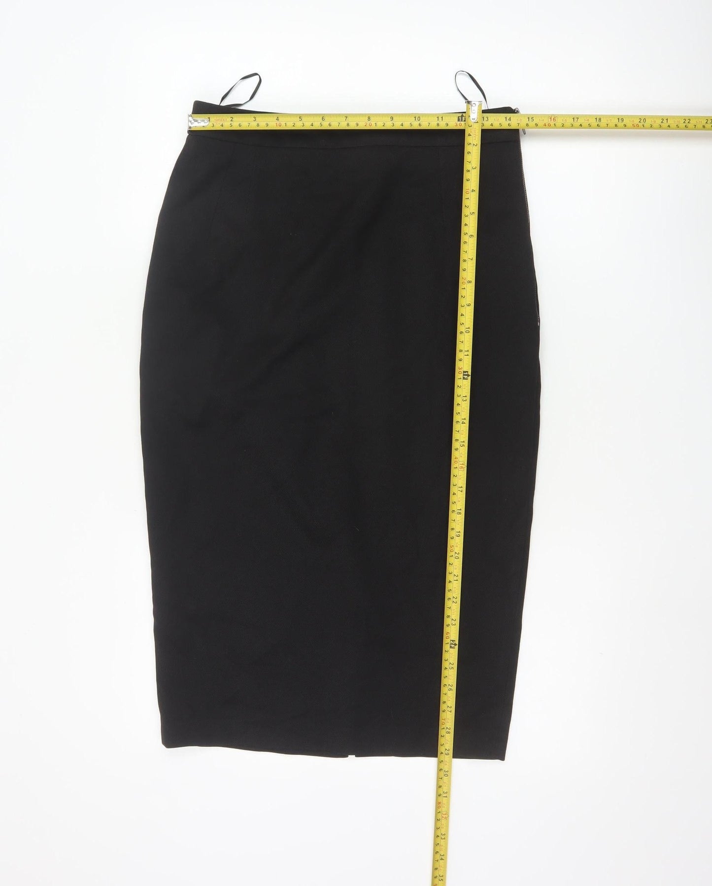 Next Women Black Size 10 Pencil Skirt Lined Stretch Workwear