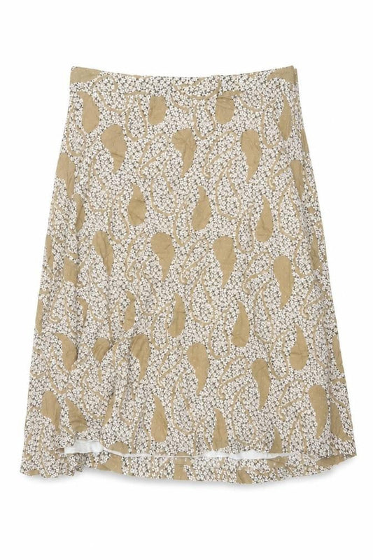 Marks and Spencer Women’s Beige Paisley A-Line Skirt Size 18