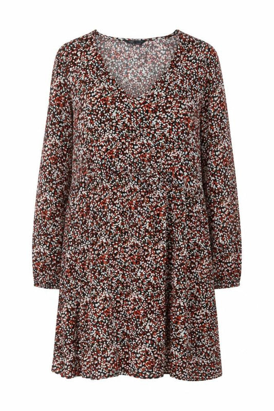 Marks and Spencer Women Multicoloured Viscose A-Line Dress Size 14