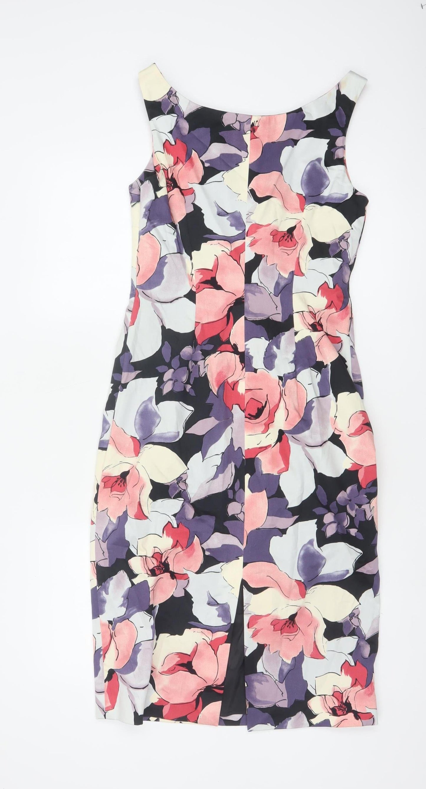 Coast Women’s Multicoloured Floral Sheath Dress Size 10