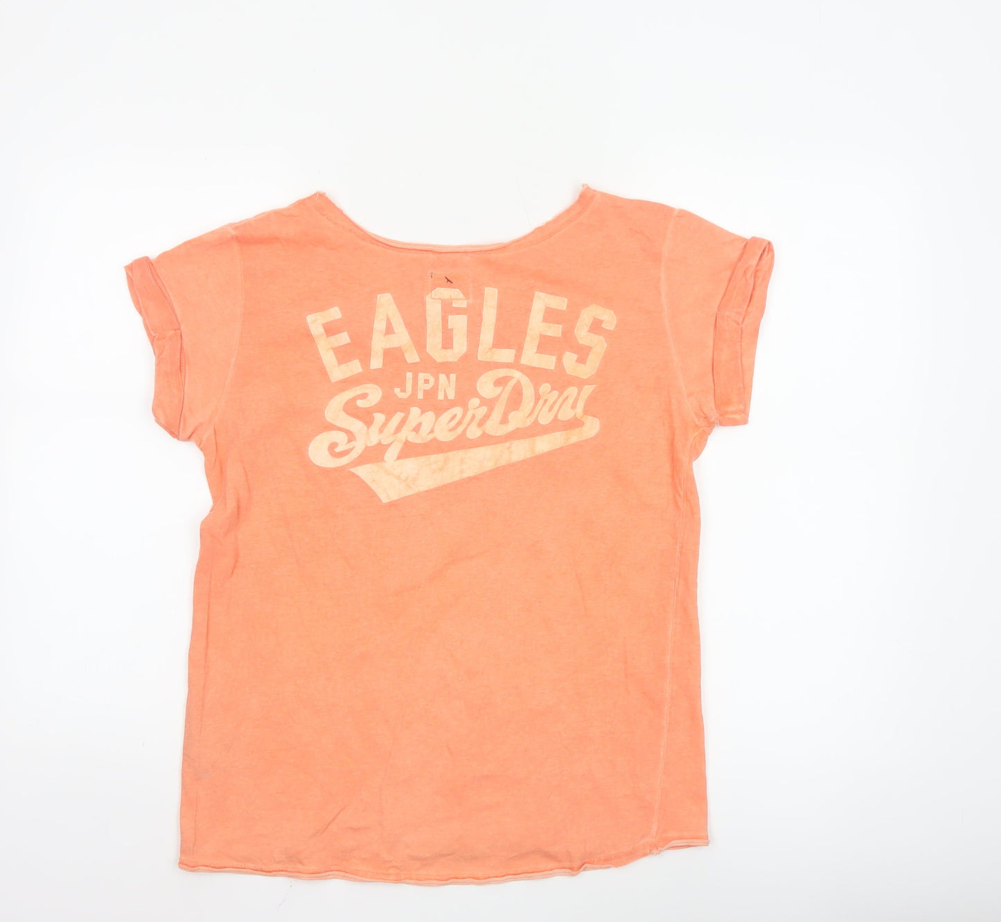 Superdry Women's Orange XS Basic Cotton T-Shirt