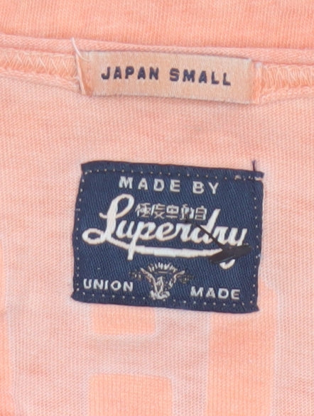 Superdry Women's Orange XS Basic Cotton T-Shirt