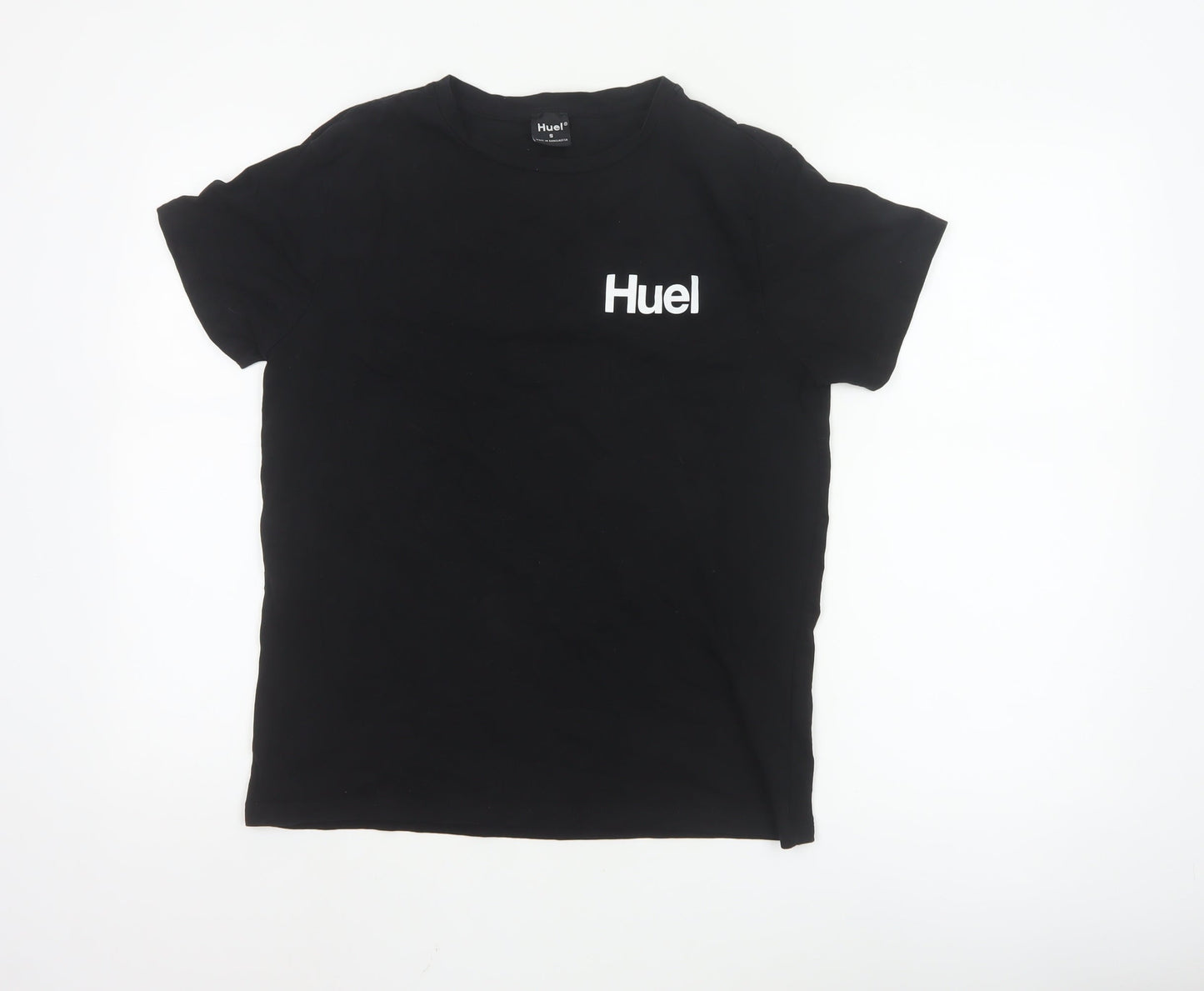 Huel Men's Black Crew Neck Short Sleeve Cotton Blend T-Shirt Size S