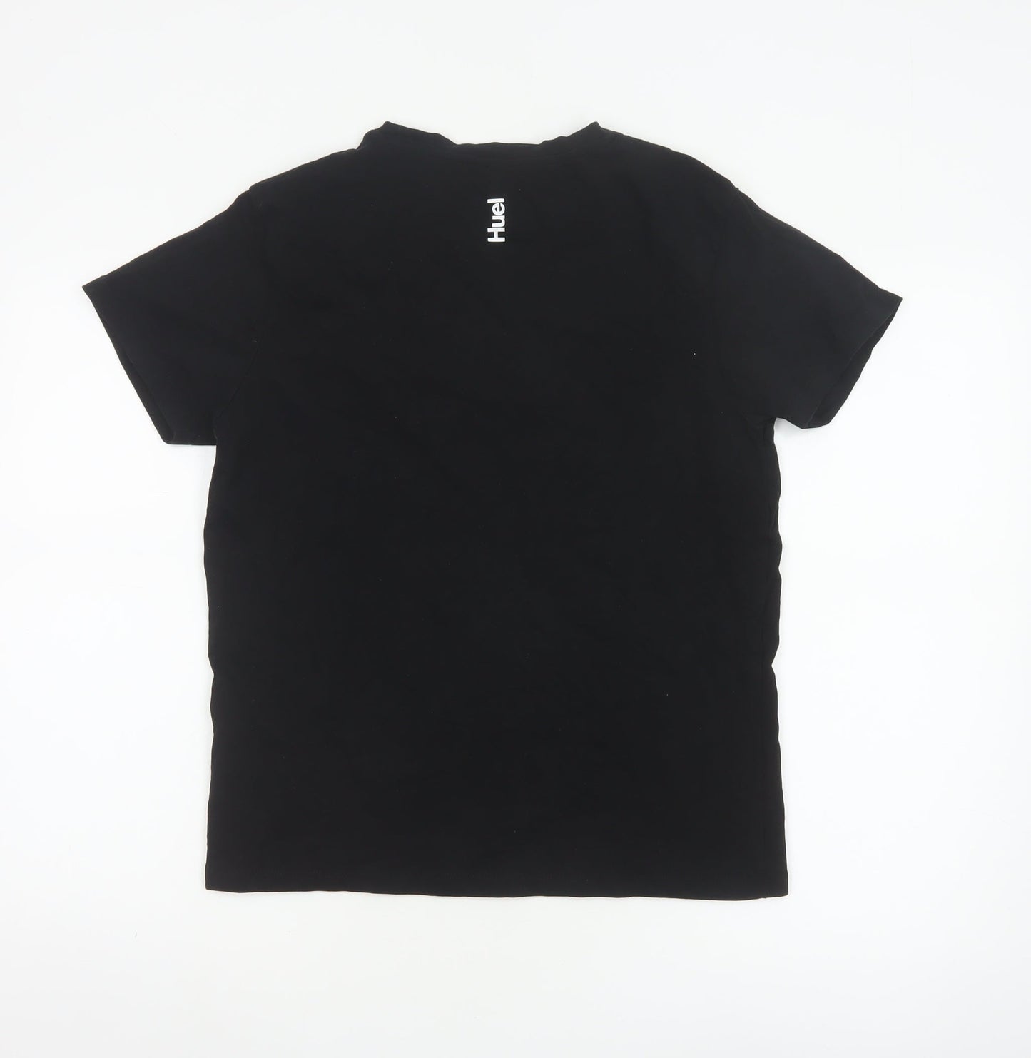 Huel Men's Black Crew Neck Short Sleeve Cotton Blend T-Shirt Size S