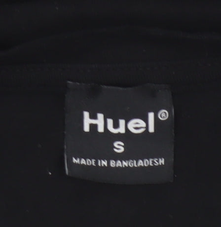 Huel Men's Black Crew Neck Short Sleeve Cotton Blend T-Shirt Size S