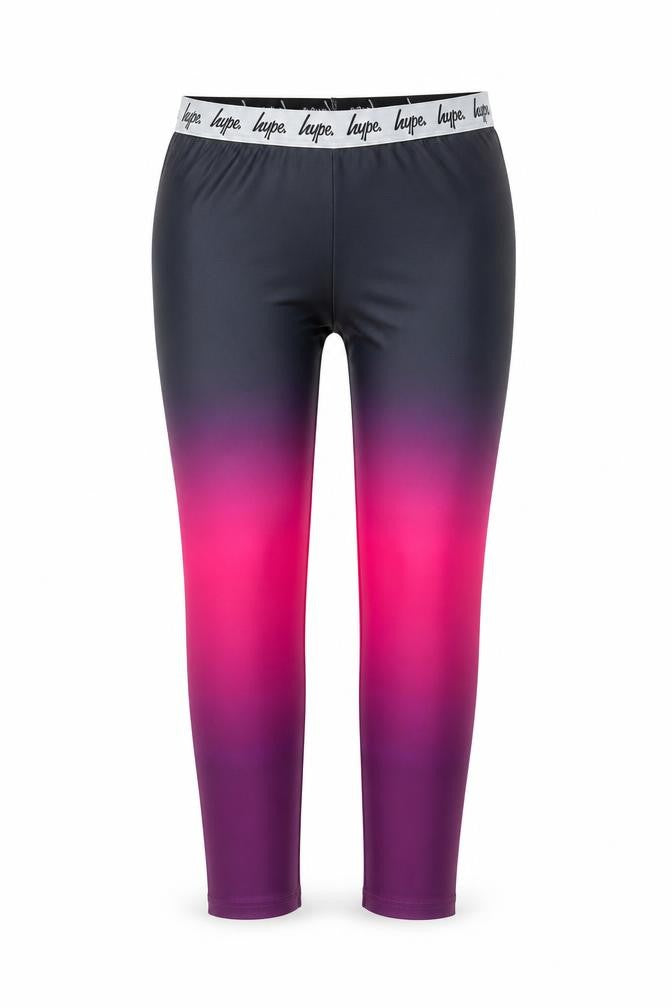 Hype Girls Pink Ombré Leggings 15 Years Activewear Trousers