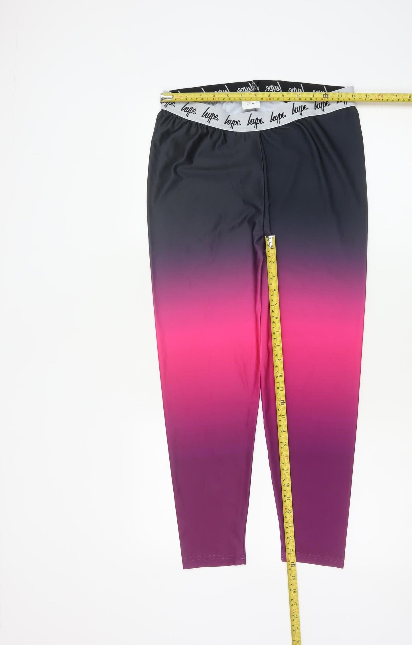 Hype Girls Pink Ombré Leggings 15 Years Activewear Trousers