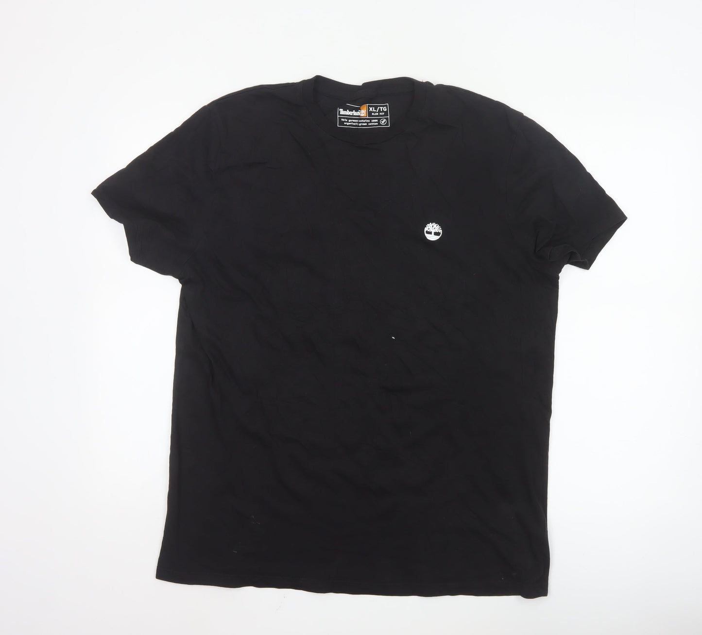 Timberland Men's Black XL Slim Fit Organic Cotton T-Shirt