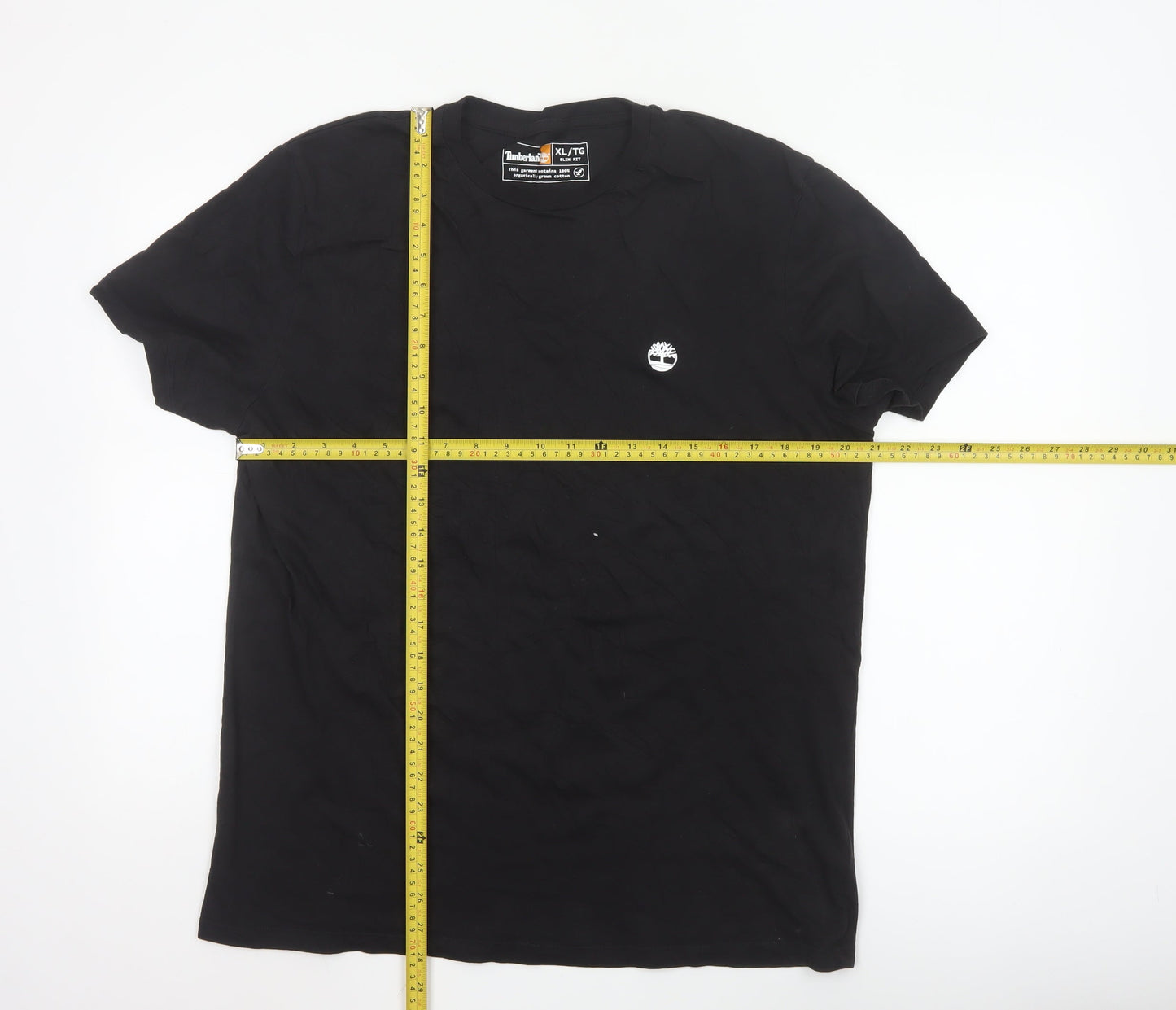 Timberland Men's Black XL Slim Fit Organic Cotton T-Shirt