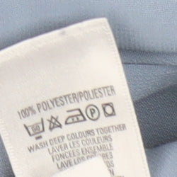 Marks and Spencer Women Blue Embroidered Long Sleeve Blouse UK 12