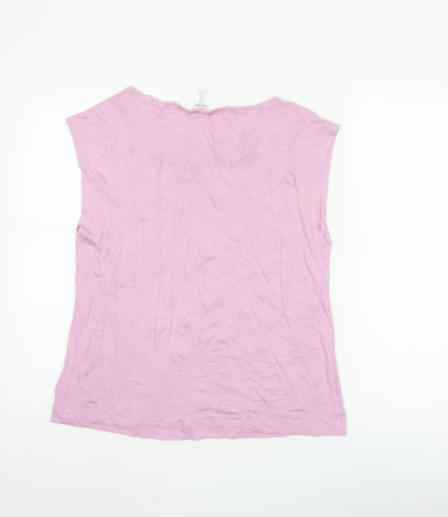 Calvin Klein Women's Pink Jersey Sleeveless Nightshirt S