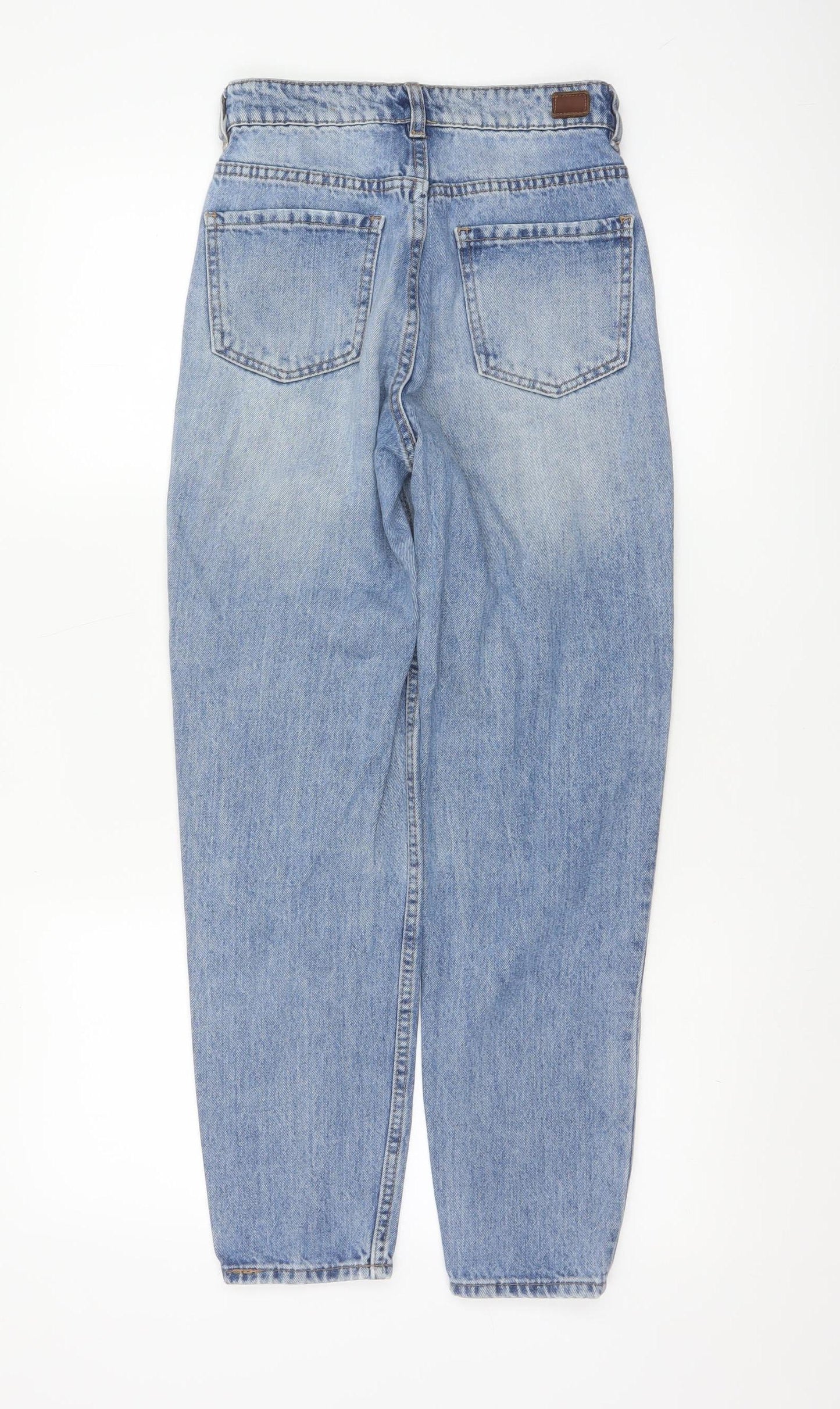 Zuki Womens Blue High Rise Mom Jeans Size 10 Relaxed Fit