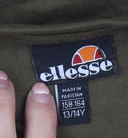 Ellesse Boys Brown Logo Short Sleeve T-Shirt 13-14 Years
