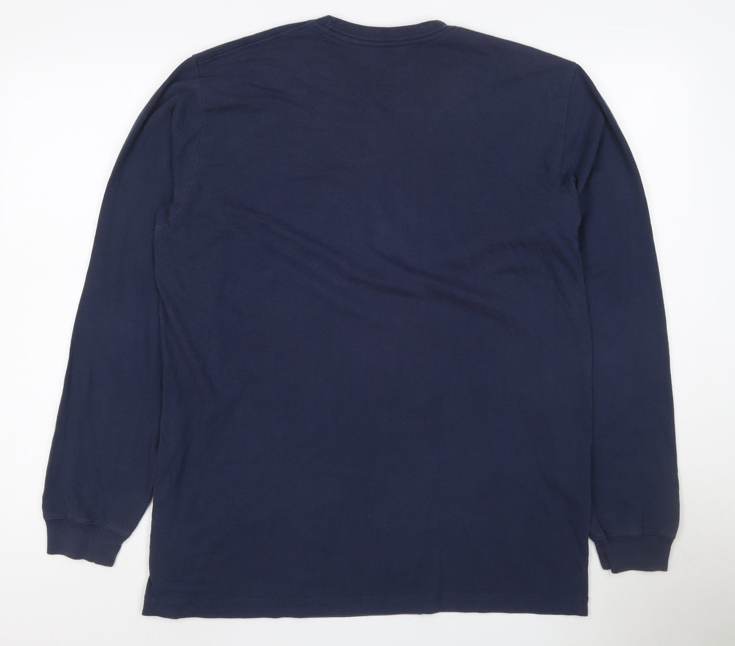 Nike Men's Blue Dri-Fit Long Sleeve Tennis T-Shirt Size L