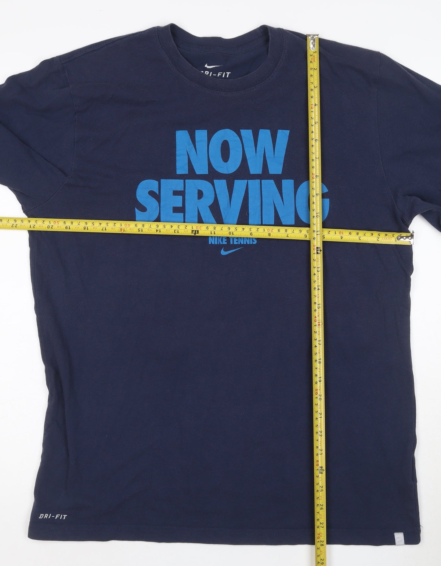 Nike Men's Blue Dri-Fit Long Sleeve Tennis T-Shirt Size L