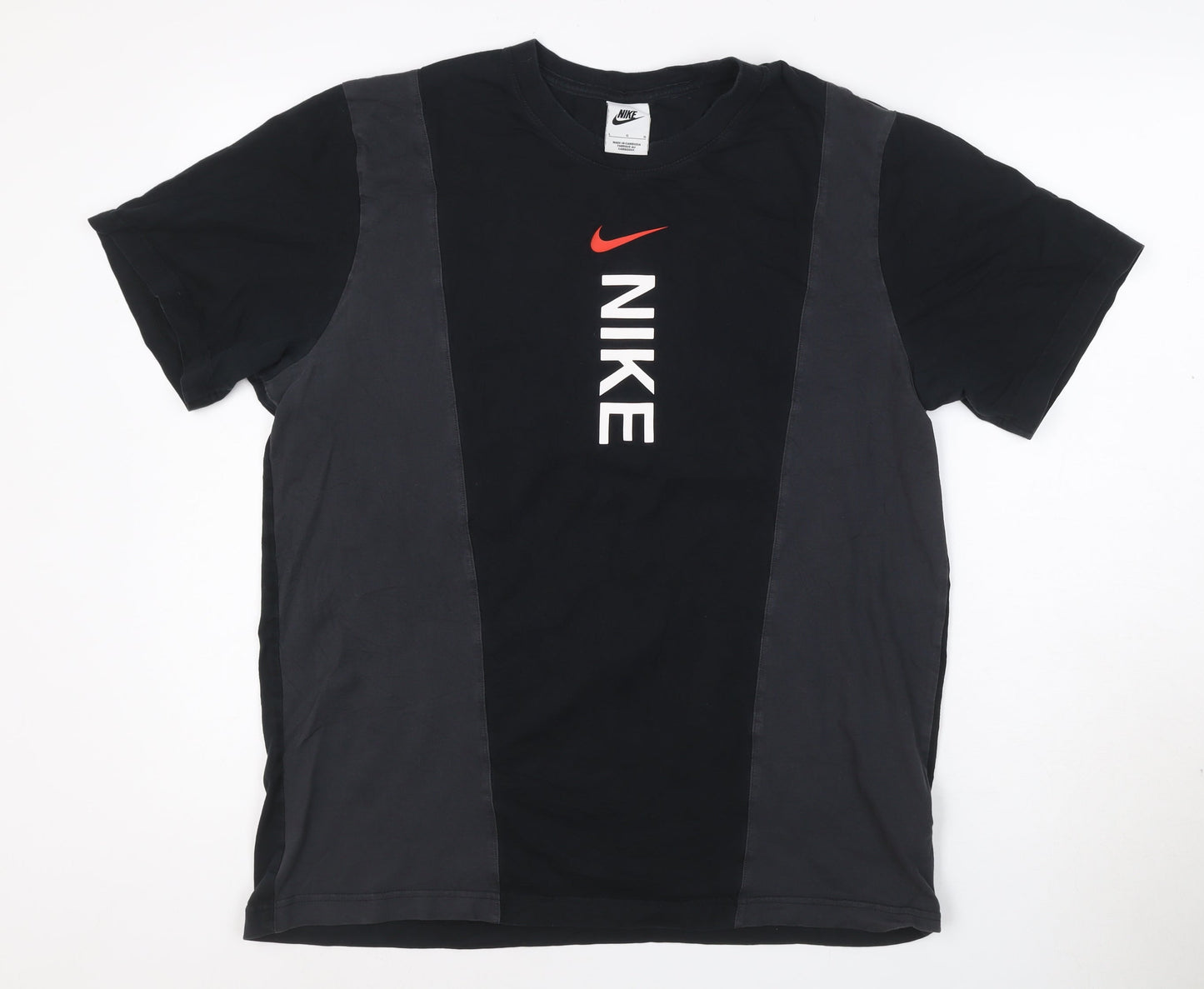 Nike Men's Black Crew Neck Short Sleeve Graphic T-Shirt Size L