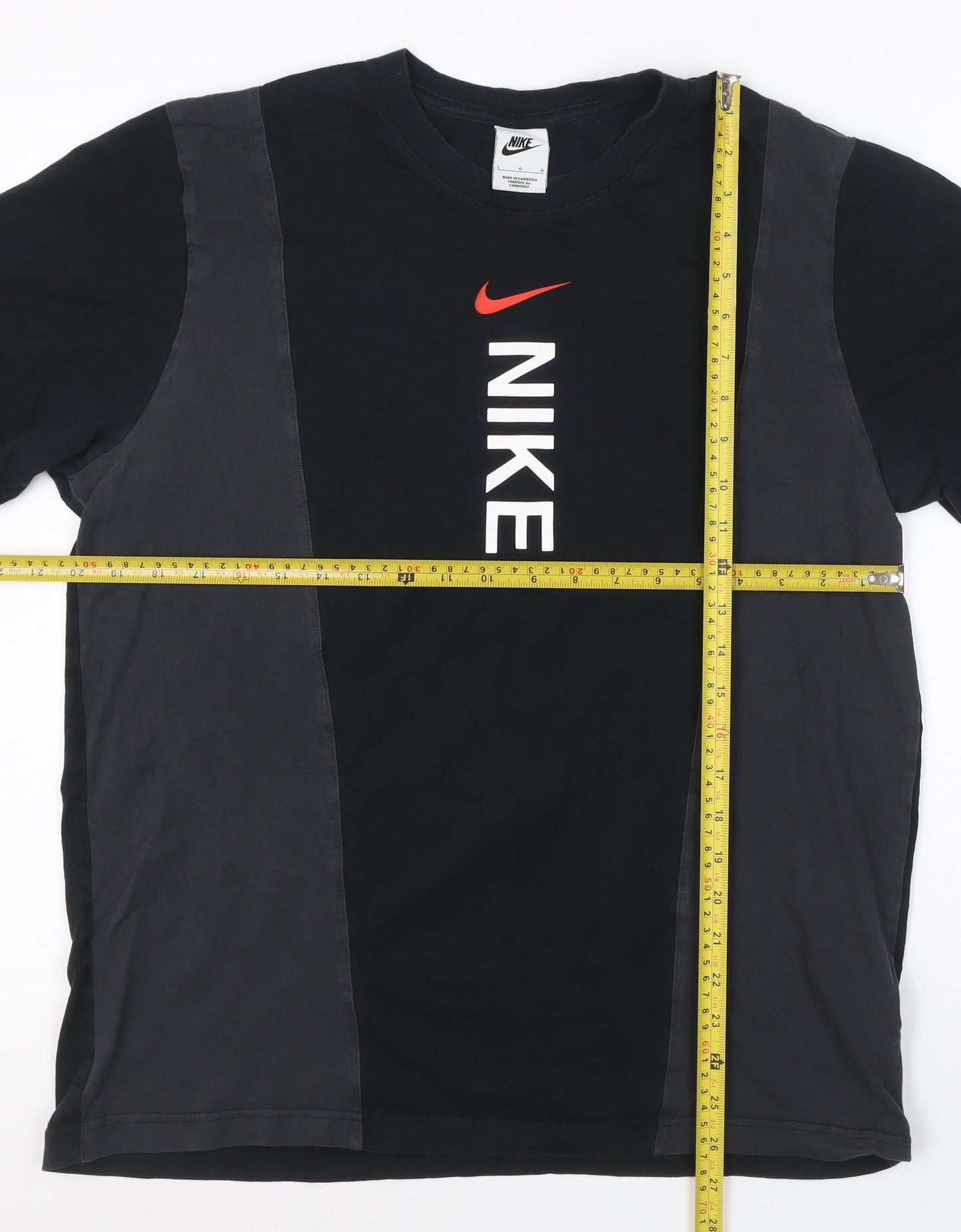 Nike Men's Black Crew Neck Short Sleeve Graphic T-Shirt Size L