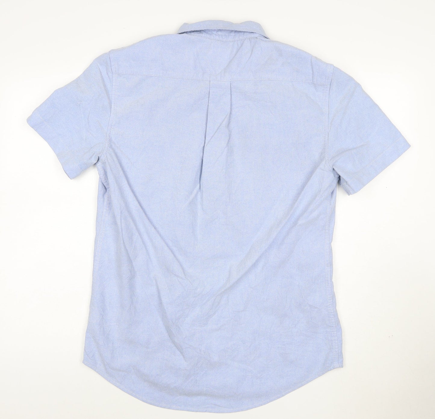 U.S. Polo Assn. Men's Blue Regular Fit Short Sleeve Button-Up Shirt M