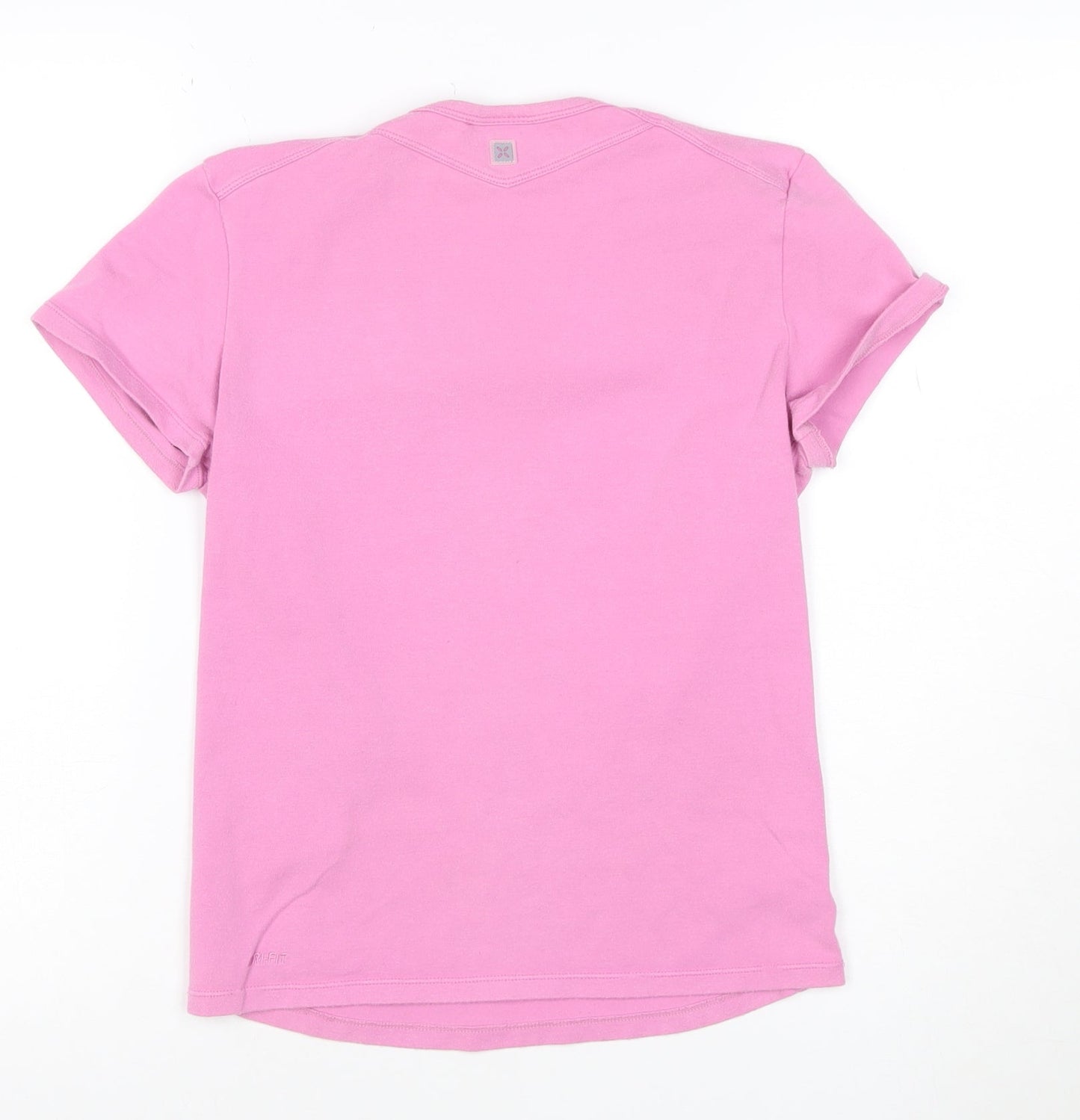 Nike Women's Pink Dri-FIT Short Sleeve T-Shirt M Sportswear